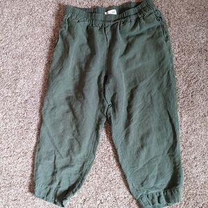 Madewell cropped linen blend pants